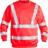 F. Engel 8011-228 EN 20471 Sweatshirt Rood maat S