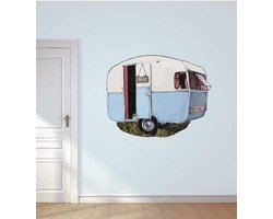 Muursticker caravan