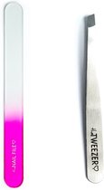 Combideal The Nailfile Large + The Tweezer Slant Silver