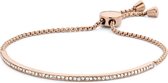 Key Moments 8KM BC 0052 Stalen Armband met Kristal - Grootte 58x45 mm - Rosékleurig / Wit