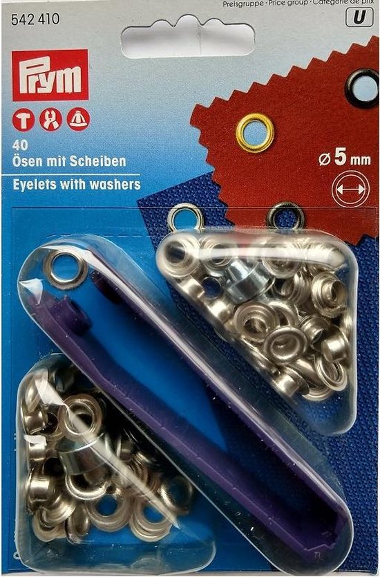 Prym Nestelringen 05 mm zilver 40 stuks