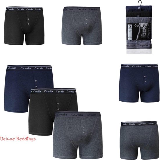 Cavailia Boxershorten L 2x3-pack | Cavailia Elastische Ondergoed Boxers Trunks Shorts