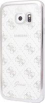 Guess Originele Scarlett Transparant Hard TPU Back Cover Hoesje voor de Samsung Galaxy S7 - Zilver