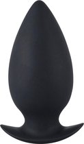 You2toys - Booty Beau Siliconen Buttplug met Ovale Vorm en Ovale Stop voor Discreet Gebruik – Large 11 cm – Zwart