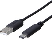 Erard 722441 USB-kabel 1 m USB 2.0 USB C USB A Zwart
