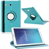 Samsung Galaxy Tab E 9.6" (T560) PU faux lederen 360 graden rotatie hoes / case / cover lichtblauw - Merk Westerhuis & van Andel huismerk