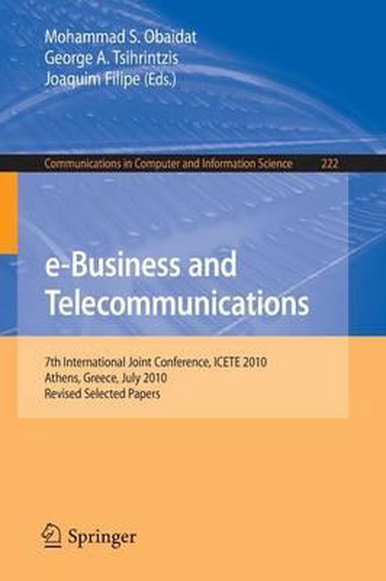 e-Business and Telecommunications - cover