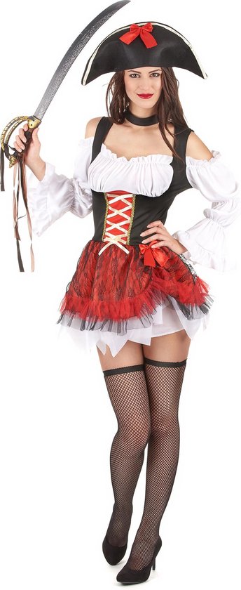 Vegaoo - Sexy piraten outfit met tule rok voor dames