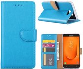 Samsung Galaxy J7 Prime 2 portemonnee Hoesje met opbergvakjes Blauw