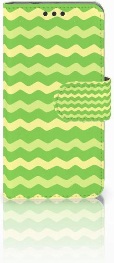 eigenaar echo Knuppel Sony Xperia Z3 Compact Bookcase Design Waves Green | bol.com
