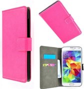 Samsung Galaxy S4 Mini i9190 Wallet Bookcase hoesje Roze