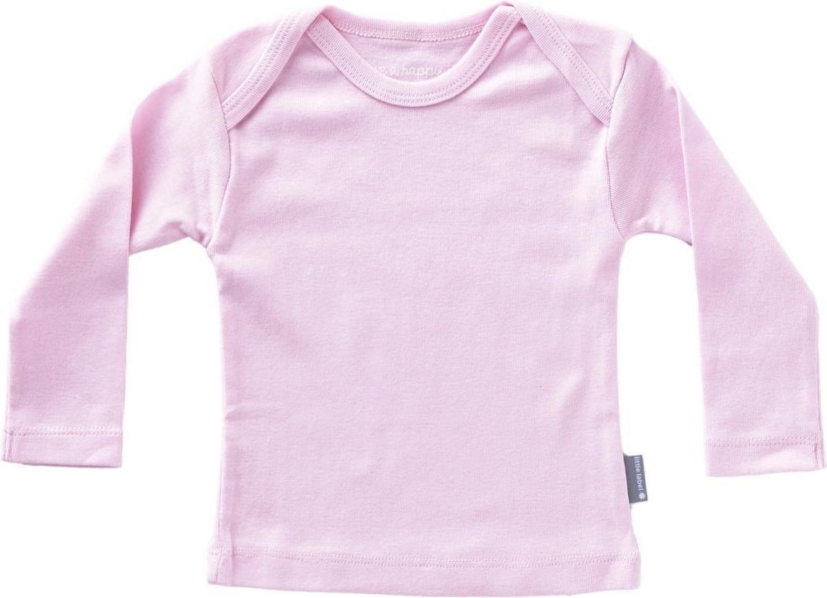 Little Label Unisexshirt - Roze - Maat 62 / 68