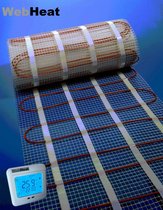 Elektrische Vloerverwarming set WebHeat Floor Mat 8.8 m2 (inclusief klokthermostaat)