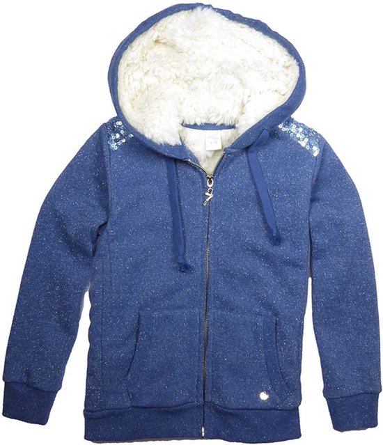 Sevenoneseven meisjes vest - blauw - Silvia - maat 146/152 | bol.com