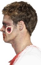 SMIFFYS - Bloederige latex nepwond prothese voor volwassenen - Schmink > Speciale effecten