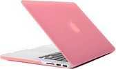 Frosted Hard Plastic Protection hoesje voor Macbook Pro Retina 13.3 inch(roze)