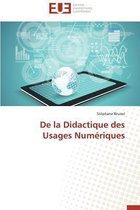 de la Didactique Des Usages Num�riques