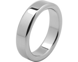 Banoch - Cockring flat rounded metaal - ∅ 50 - 6 mm dik metaal | penisring