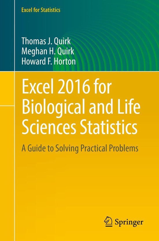 Mathematics and Statistics (R0) - Excel 2016 for Biological  ... - cover