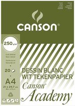 8x Canson Tekenblok Academy 21x29,7cm (A4)