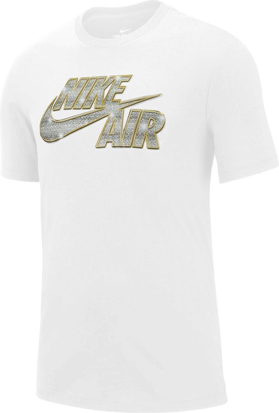 Nike Sportshirt - - Mannen - wit/goud/zilver | bol.com