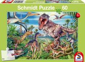 Schmidt puzzel Bij de Dino's - 60 stukjes - 3+