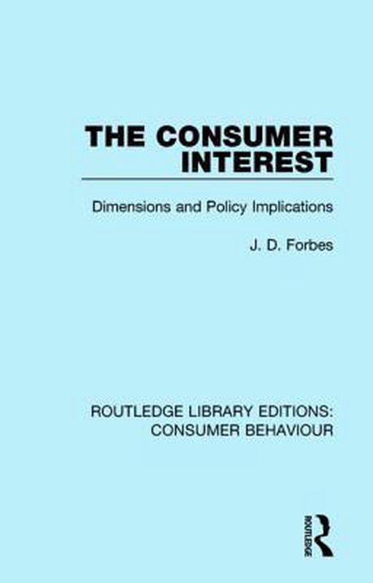 The Consumer Interest - cover