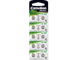 AG3 Knoopcel Batterijen LR736, LR41, G3, 192, GP92A, 392, SR41W Camelion  - 10 stuks