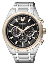 Citizen Super Titanium Chrono - Horloge - Titanium - Ø 43 mm - Bicolor / Zwart - Solar uurwerk