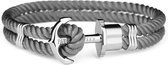 Paul Hewitt Phrep Bracelet PH-PH-N-S-GR-L - Armband - Nylon - Grijs - Ø 19cm