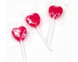 Cand'Art Hart Lollies - 100 stuks - Hartjes lolly