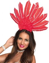 Boland - Rode Braziliaanse haarband voor vrouwen - Accessoires > Haar accessoire