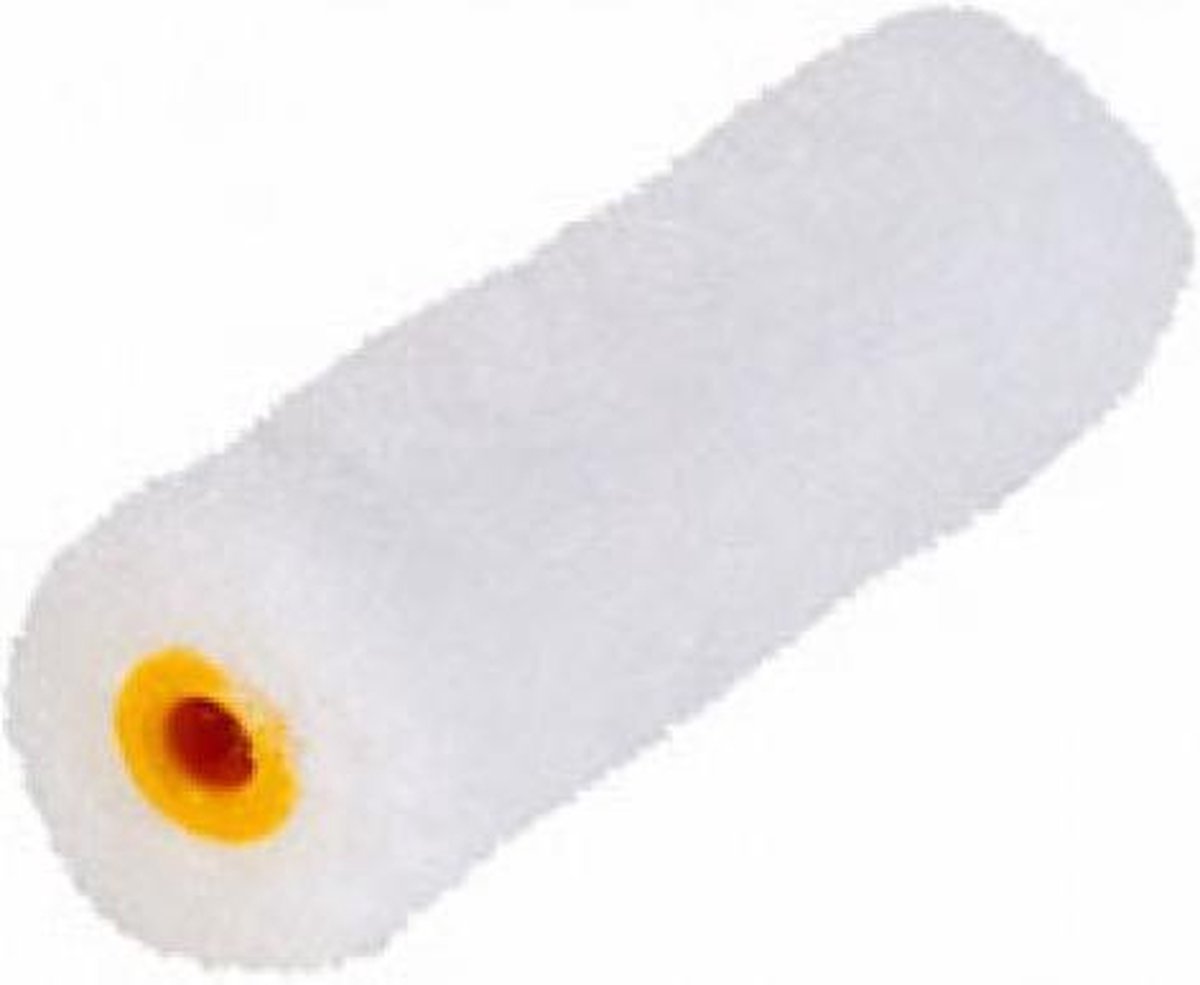 Friess Lakroller - Schuimroller van 11 cm Breed - 2-Zijden Recht Model - Set van 10 Stuks - Geschikt voor Acryl, Alkyd, Lakken en Muurverf - FCKW- en Oplosmiddelvrij - Kleur Wit