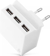 USBEPOWER Mini Hide 3 usb poorten met telefoonhouder - wit