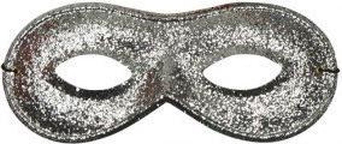 Oogmasker farfalla met glitterzilver