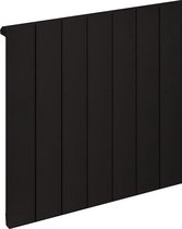 Design radiator horizontaal aluminium mat zwart 60x66cm 777 watt - Rosano