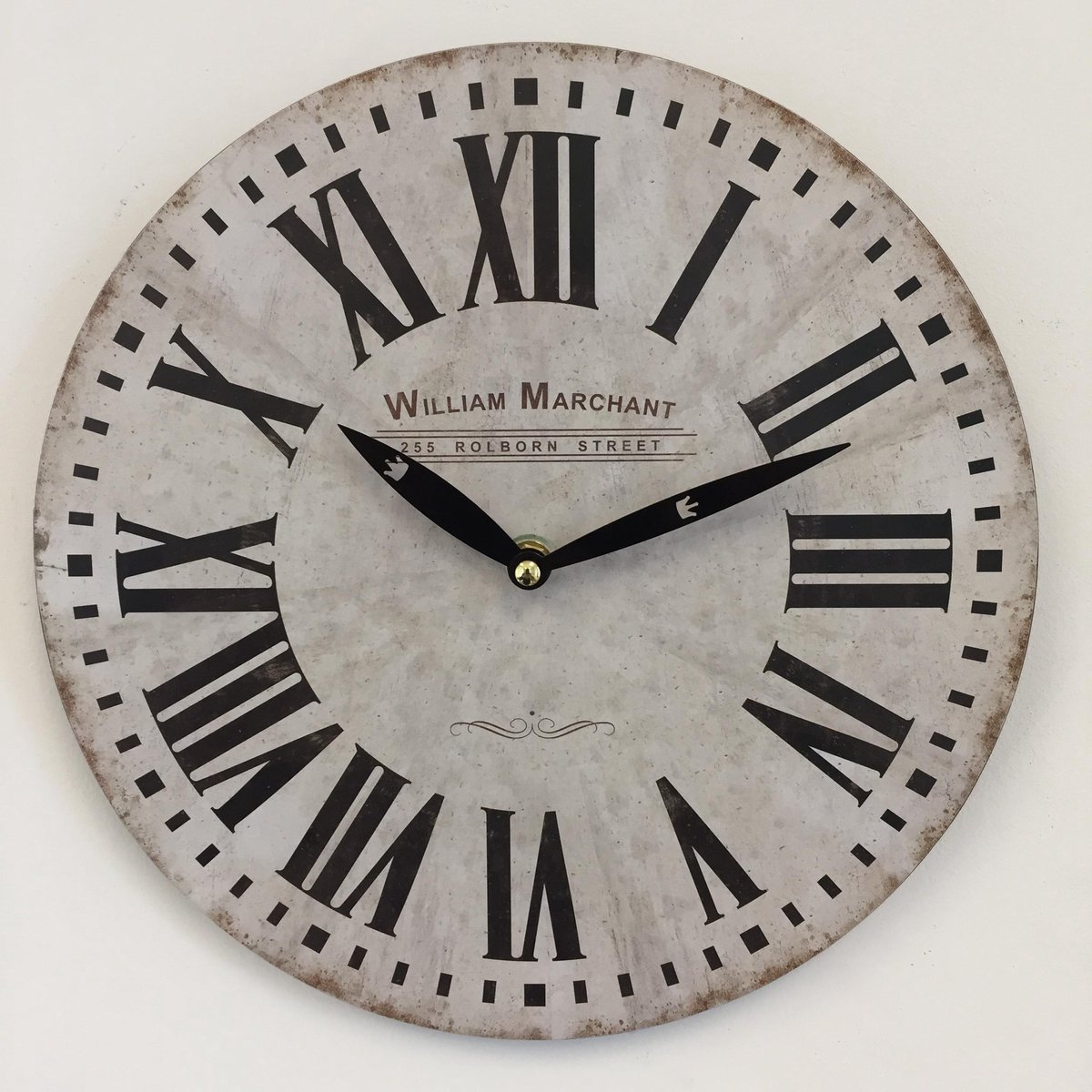 Wandklok William Marchant BLANC VINTAGE