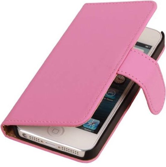 Specialist enkel en alleen fiets Roze Effen Apple iPhone 5C - Book Case Wallet Cover Hoesje | bol.com
