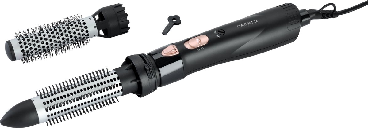 Carmen DC5250 - Föhnborstel - 550 watt - Intrekbare tanden - 2 opzetstukken  - Dual... | bol.com