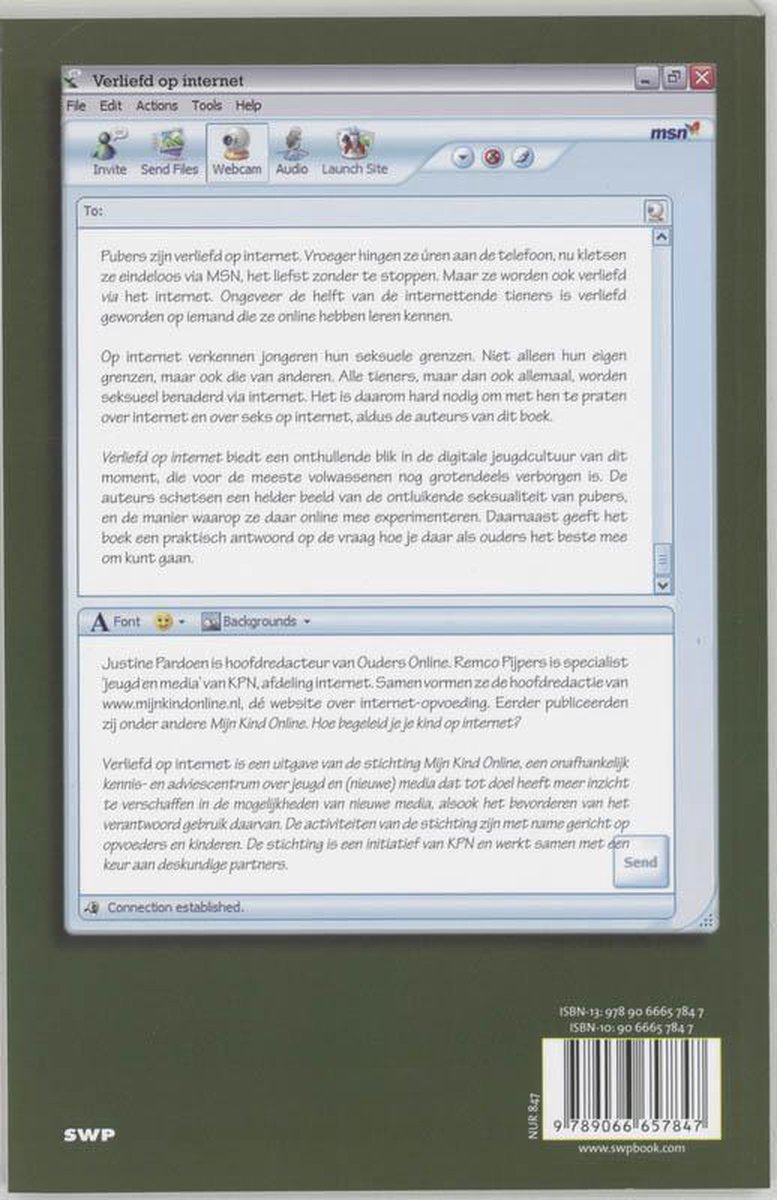 Verliefd op internet - back cover