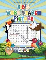 Modern & Easy Jumbo Word Search for Kids by Picture- Kid's Word Search Picture