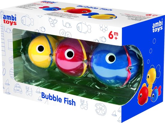 Ambi Toys Baddieren Bubble Fish 3 delig Ambi Toys Baddieren Bubble Fish 3 delig