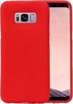 BestCases.nl Rood Zand TPU back case cover hoesje voor Samsung Galaxy S8+ Plus