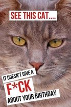 See This Cat... It Doesn't Give a F*ck about Your Birthday