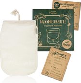 Lumaland Cuisine - Notenmelkzak - notenmelkdoek / kaasdoek - gemaakt van katoen - voor productie van veganistische notenmelk - incl. recept voor amandelmelk