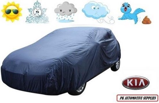 Housse voiture Bleu Polyester Kia Carens 2006-2011 (7 personnes)