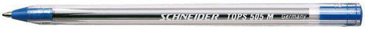 Balpen Schneider Tops 505M blauw medium - 50 stuks