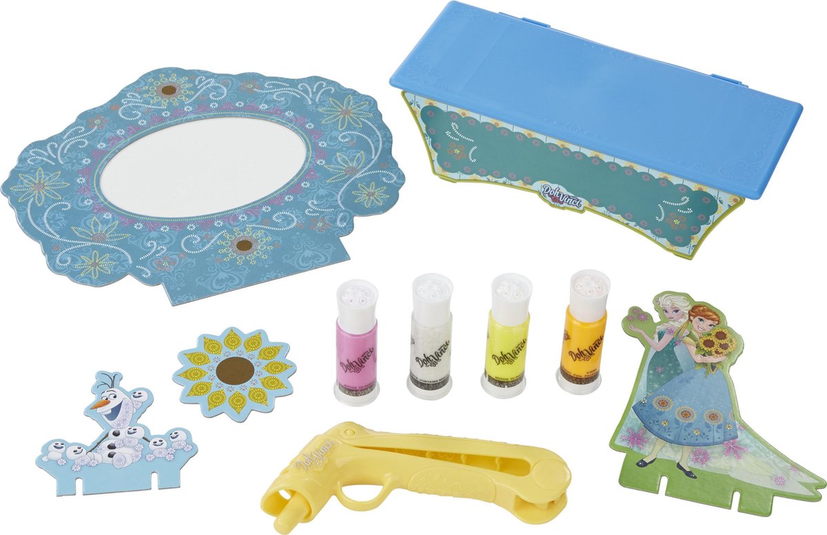 Hasbro Dohvinci Frozen kaptafel - fotolijstje en knutselset - 4 stuks - met glinsterende Deco Pop tube voor sneeuw en ijs effecten — afbeelding 4