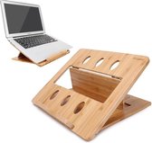 Laptop standaard - Bamboe - Opvouwbaar - Verstelbaar