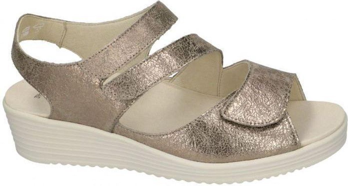 Solidus -Dames - goud - sandalen - maat 36 | bol.com